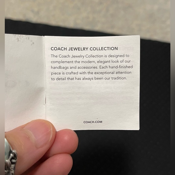Brand New Coach Jewelry Drawstring Dust Bag And Care Instruction Card - Picture 3 of 6